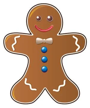 Vector gingerbread cookie Stock Illustration