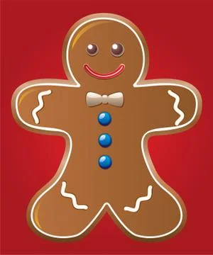 Vector gingerbread cookie Stock Illustration