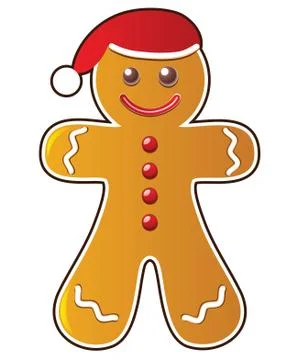 Vector gingerbread cookie Stock Illustration