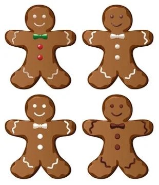 Vector gingerbread cookies Stock Illustration