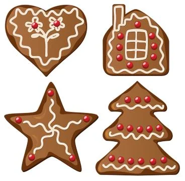 Vector gingerbread  cookies Stock Illustration