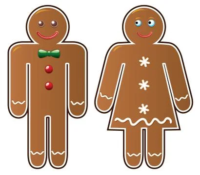 Vector  gingerbread cookies Stock Illustration