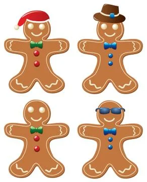 Vector gingerbread cookies Stock Illustration