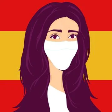 Vector girl spain Stock Illustration