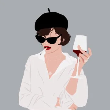 Vector girl for your ideas Illustrazione stock