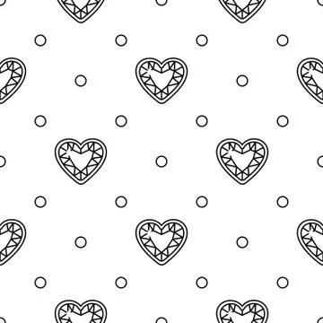Vector girlish seamless pattern Stock Illustration