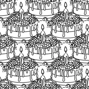 Vector girlish seamless pattern Illustrazione stock