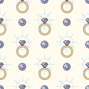 Vector girlish seamless pattern Stockillustratie