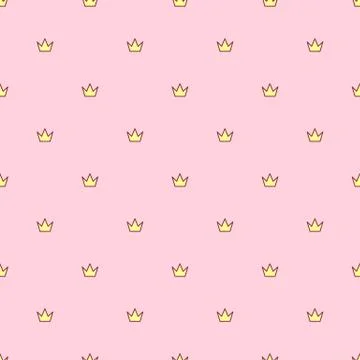 Vector girlish seamless pattern Stock Illustration