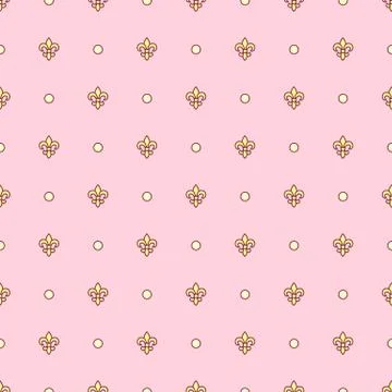 Vector girlish seamless pattern Stock Illustration