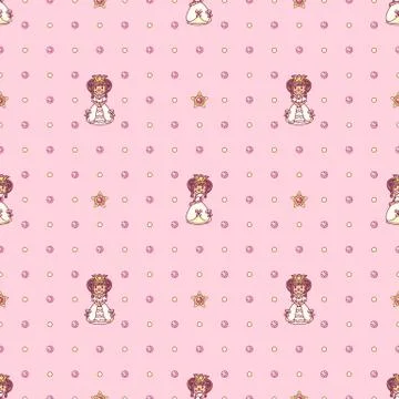Vector girlish seamless pattern Stockillustratie