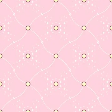 Vector girlish seamless pattern Stock Illustration