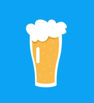 Vector glass of beer Stock Illustration