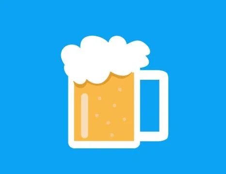 Vector glass of beer Stock Illustration
