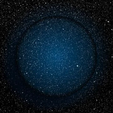 Vector glass circle. Starry night sky. Eps 10. Stock Illustration