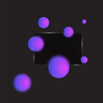 Vector glass morphism. Space for text, banner. Transparency effect. Place for Illustrazione stock