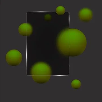 Vector glass morphism. Space for text, banner. Transparency effect. Place for Illustrazione stock