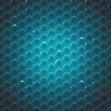 Vector glass small hexagon background Stock Illustration