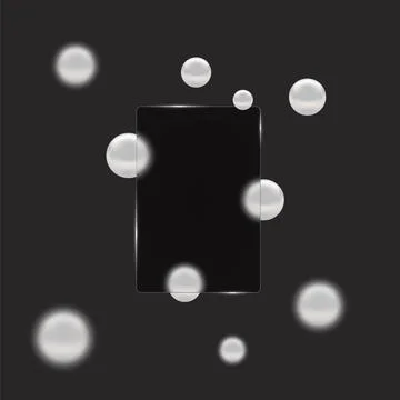 Vector glassmorphism. Space for text, banner. Transparency effect. Place for  Illustrazione stock