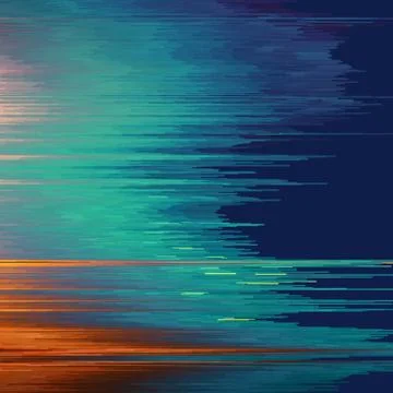 Vector glitch background. Digital image data distortion. Colorful abstract ba 库存插图