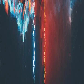 Vector glitch background. Digital image data distortion. Colorful abstract ba Stock Illustration