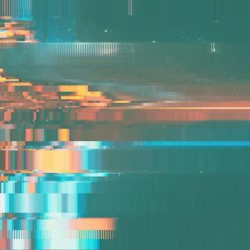 Vector glitch background. Digital image data distortion. Colorful abstract ba Stock Illustration