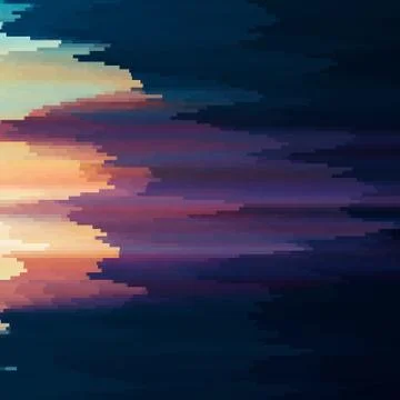 Vector glitch background. Digital image data distortion. Colorful abstract ba Stock Illustration