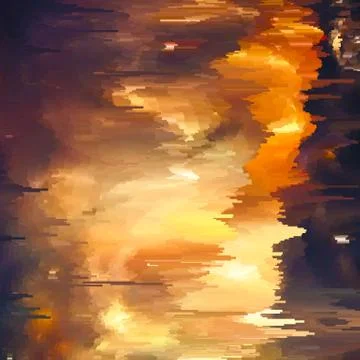 Vector glitch background. Digital image data distortion. Colorful abstract ba 스톡 일러스트