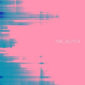 Vector glitch background. Digital image data distortion. Colorful abstract ba Stock Illustration