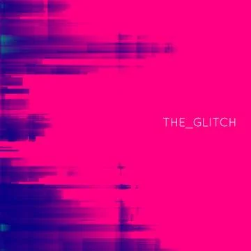 Vector glitch background. Digital image data distortion. Colorful abstract ba イラスト素材