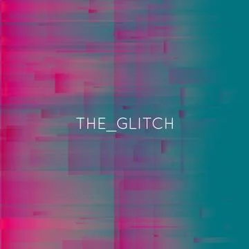 Vector glitch background. Digital image data distortion. Colorful abstract ba Stock Illustration