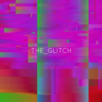 Vector glitch background. Digital image data distortion. Colorful abstract ba 库存插图