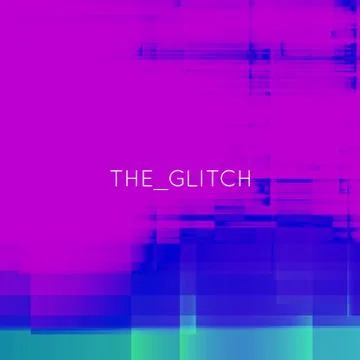 Vector glitch background. Digital image data distortion. Colorful abstract ba Stock Illustration
