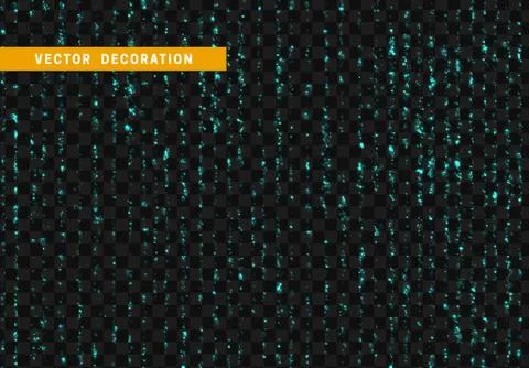 Vector glitter blue. Turquoise Sparkle particles background. Stock Illustration