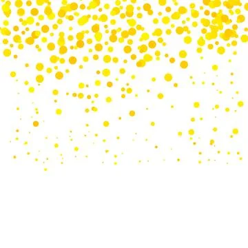 Vector Glitter Patticle Background. Yellow Confetti. Gold Parts Illustrazione stock