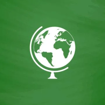 Vector globe icon Stock Illustration