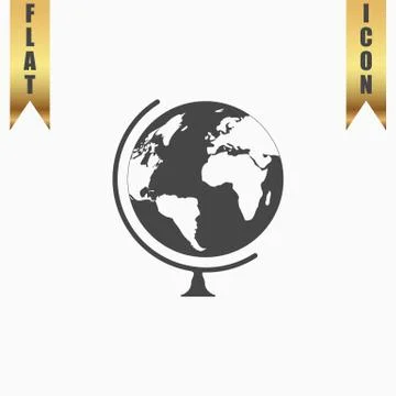 Vector globe icon Stock Illustration