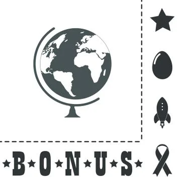 Vector globe icon Stockillustratie