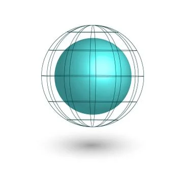 Vector globe icon, symbol Stock Illustration