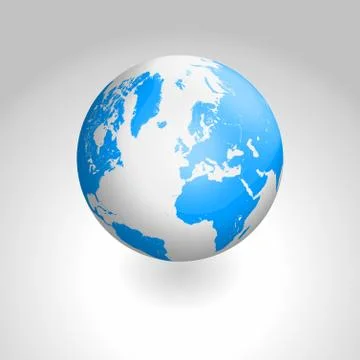 Vector globe icon of the world Иллюстрация