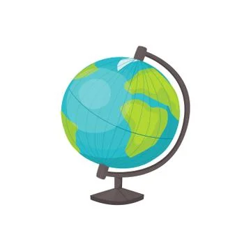 Vector globe isolated Illustrazione stock