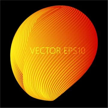 Vector Glossy Sphere. Abstract Background Illustrazione stock