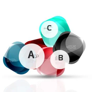 Vector glossy square elements イラスト素材