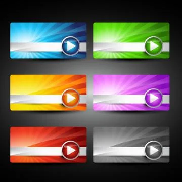 Vector glossy web item Stock Illustration