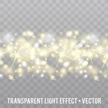 Vector Glow light Effect. Star burst with Sparkles. Stock Illustration