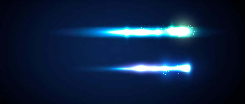 Vector glow light effects. Shining stars design elements illustration Stock Illustration