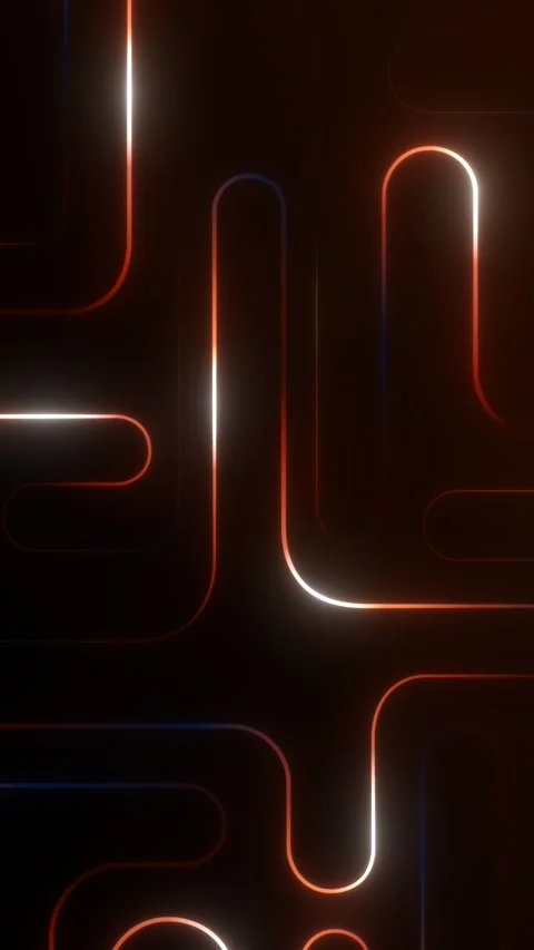 Vector glow lines with neon animated background. iOS Pro intro video backgr.. Stock Footage 334560331