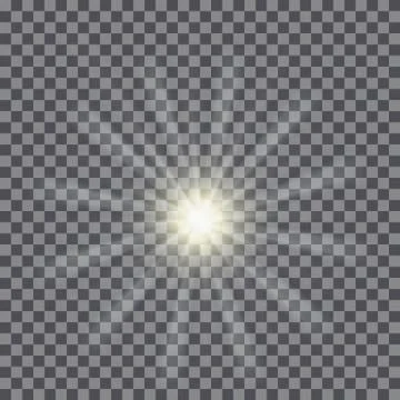 Vector glowing light bursts with sparkles 库存插图