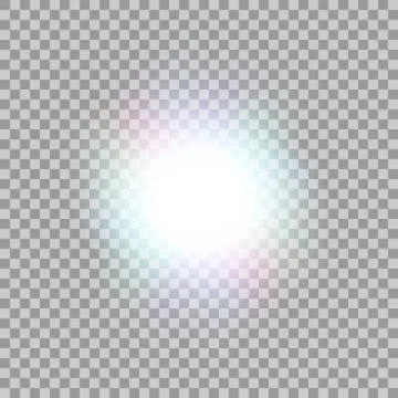 Vector glowing light effect. Illustrazione stock