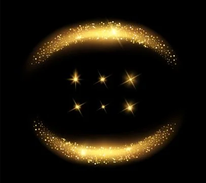 Vector glowing light effects set. Stars bursts with sparkles elements Stock Illustration